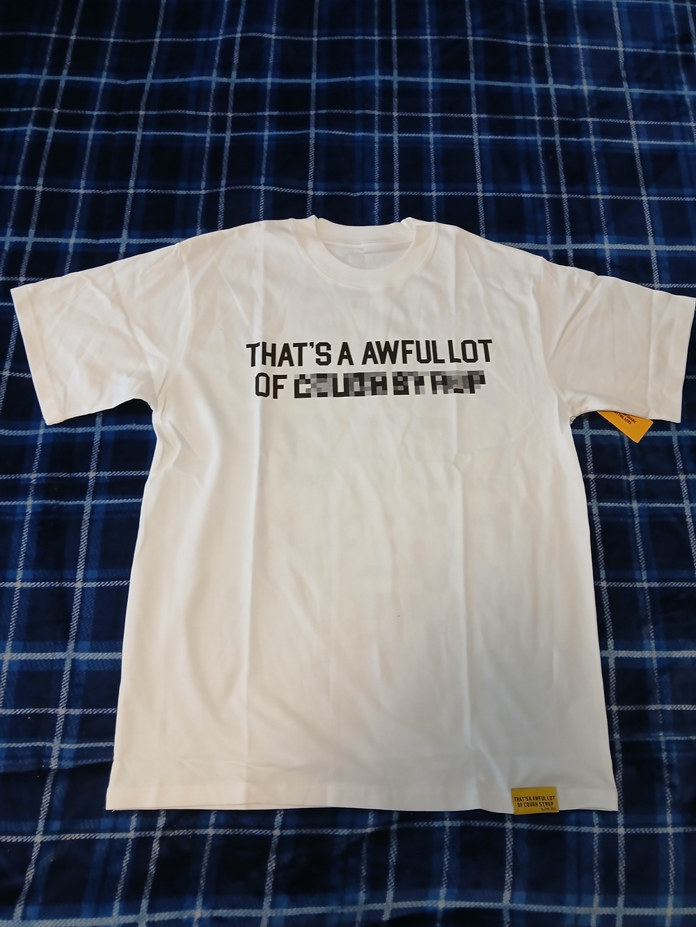 Awful Lot Of Cough Syrup White Tee